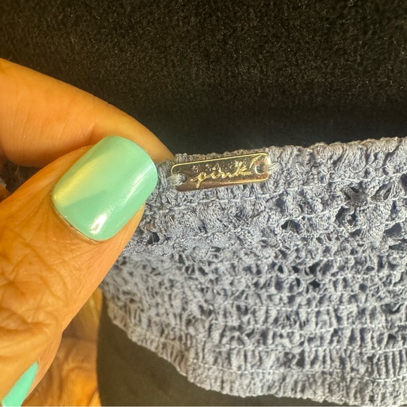 PINK Victoria’s Secret Women Dusty Blue Push Up Pullover Lace Bralette Sz Large - Picture 7 of 9